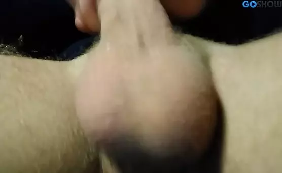 Male Fingering His Cock