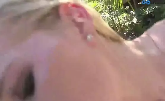 Big tittied blonde makes him rockhard couple gets nasty and outdoor fucking, sucking cocks and riding dicks for a messy finish